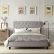 Grey Upholstered Beds Excellent On Bedroom Amazing Bed Frame And Headboard Best 25 4