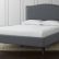 Grey Upholstered Beds Modern On Bedroom Pertaining To Colette Bed Crate And Barrel 2