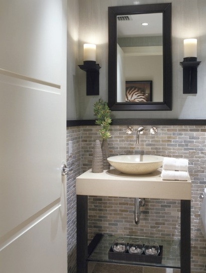 Bathroom Half Bathrooms Designs Modern On Bathroom For Brick Tiles Home Interiors 1 Half Bathrooms Designs