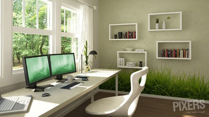 Home Home Office Design Ideas Big Beautiful On With Regard To Grass The Next Thing In Interior Grasses 29 Home Office Design Ideas Big