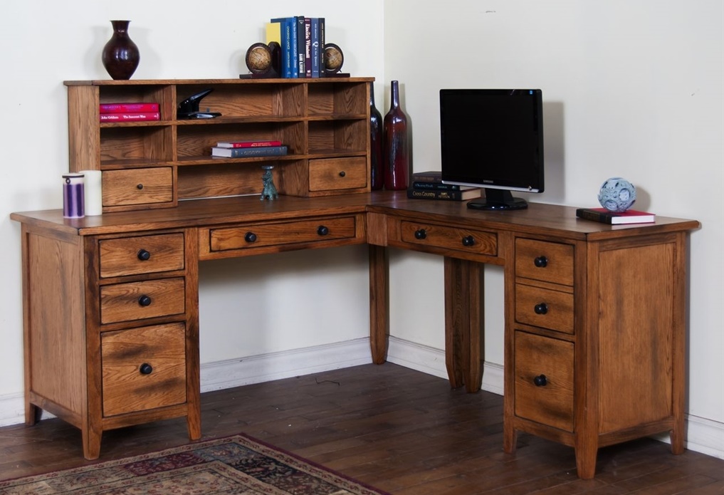  Home Office L Desk Brilliant On And Captivating Corner Space Of Classic Which Has 19 Home Office L Desk