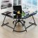  Home Office L Desk Charming On Pertaining To LeCrozz Shaped Corner Wall S Furniture Decor 14 Home Office L Desk