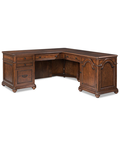 Office Home Office L Desk Impressive On Inside Clinton Hill Cherry Shaped Created For Macy S 26 Home Office L Desk