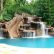 Inground Pools With Waterfalls And Slides Amazing On Other Throughout Pool Built In Swimming Custom 5