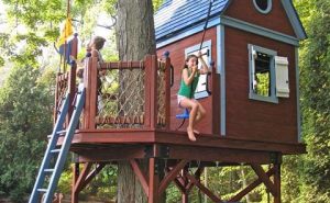 Kids Tree Houses With Zip Line
