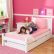 Kids Twin Bed Impressive On Bedroom Throughout White Platform By Maxtrix Shown W Trundle 200 3