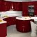 Kitchen Kitchen Color Decorating Ideas Stylish On With Contemporary Decoration Maroon Cabinet 22 Kitchen Color Decorating Ideas