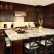 Kitchen Decorating Ideas Dark Cabinets Amazing On Intended For With Small Wall Decoration 3