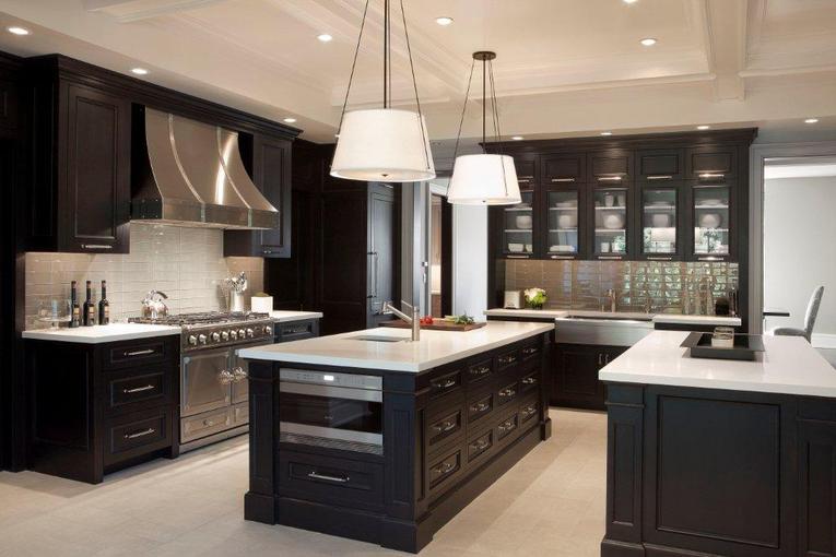 Kitchen Kitchen Decorating Ideas Dark Cabinets Fine On Intended For Pics Homes Maple Brown Small 0 Kitchen Decorating Ideas Dark Cabinets