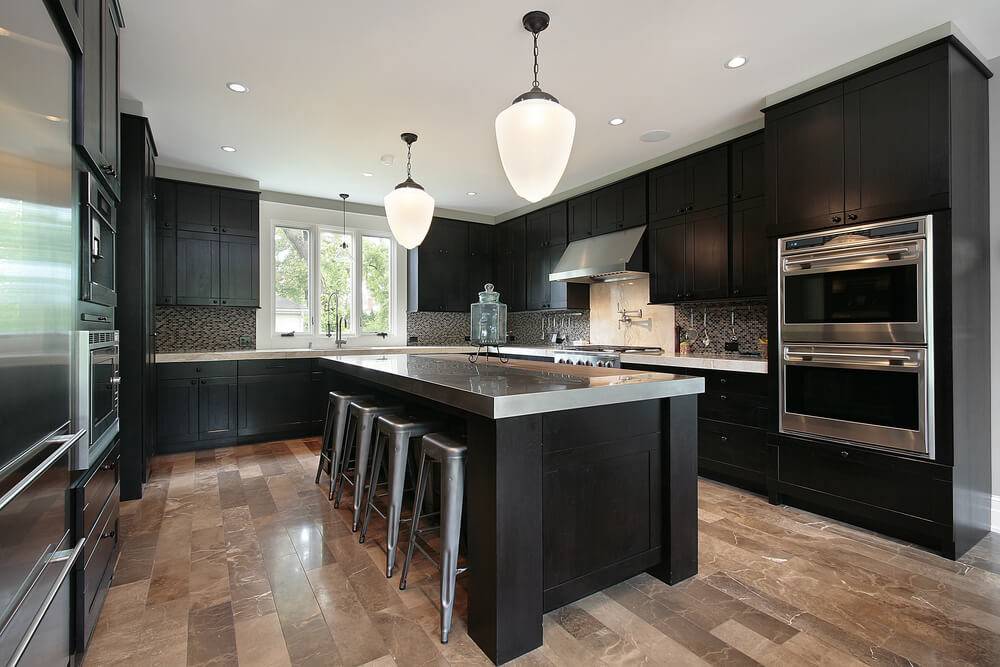 Kitchen Kitchen Designs Dark Cabinets Magnificent On Intended 46 Kitchens With Black Pictures 0 Kitchen Designs Dark Cabinets