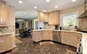 Kitchen Floor Tiles With Light Cabinets