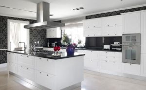 Kitchen Ideas White Cabinets Black Countertop