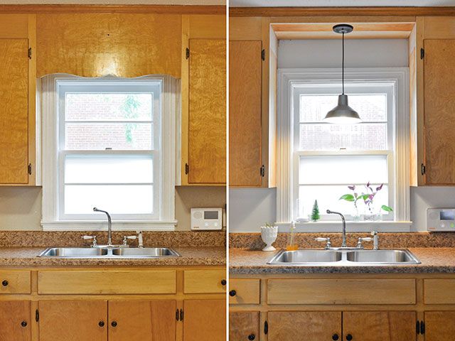 Kitchen Kitchen Sink Lighting Stunning On Within Remove Decorative Wood Over And Install Pendant Fixture 1 Kitchen Sink Lighting
