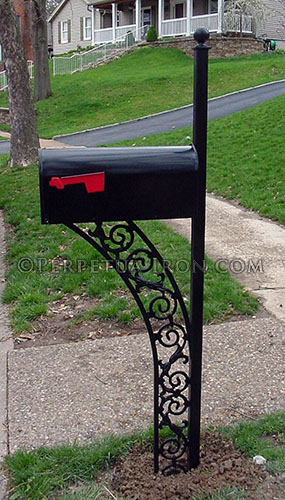 Other Metal Mailbox Post Contemporary On Other Intended Perpetua Iron Page 12 Metal Mailbox Post