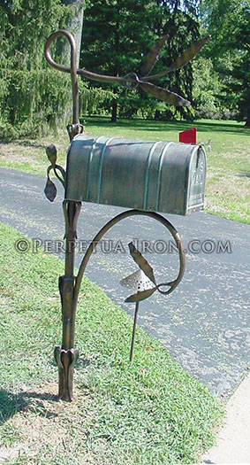 Other Metal Mailbox Post Contemporary On Other Within Perpetua Iron Page 16 Metal Mailbox Post