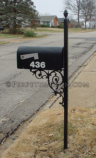 Other Metal Mailbox Post Fine On Other And Perpetua Iron Page 6 Metal Mailbox Post