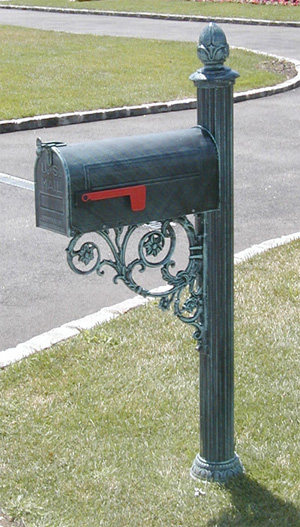 Other Metal Mailbox Post Modest On Other Intended P18 Fluted Aluminum 2 Metal Mailbox Post