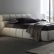 Modern Leather Platform Bed On Bedroom And Made In Italy Headboard Rochester New York 2
