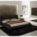 Bedroom Modern Leather Platform Bed Plain On Bedroom With Regard To Wave Black Tone J M Furniture 28 Modern Leather Platform Bed