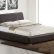 Modern Leather Platform Bed Remarkable On Bedroom For SPN 80 3