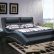 Bedroom Modern Leather Platform Bed Remarkable On Bedroom With Regard To RISHON KING SIZE MODERN DESIGN WHITE LEATHER PLATFORM BED EBay 27 Modern Leather Platform Bed