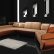 Living Room Modern Leather Sectional Couch On Living Room Intended For Ultra Sofa Set TOS LF 2056 13 Modern Leather Sectional Couch