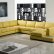 Living Room Modern Leather Sectional Couch Simple On Living Room Intended For Yellow Sofa TOS LF 2029 YEL 26 Modern Leather Sectional Couch