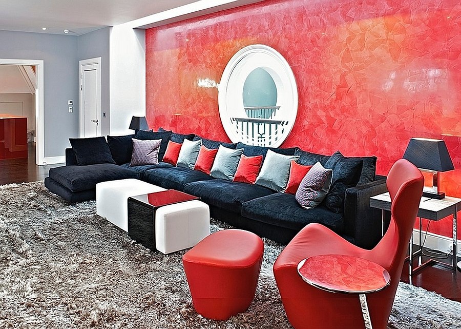 Living Room Modern Living Room Black And Red Charming On Intended CapitanGeneral 15 Modern Living Room Black And Red