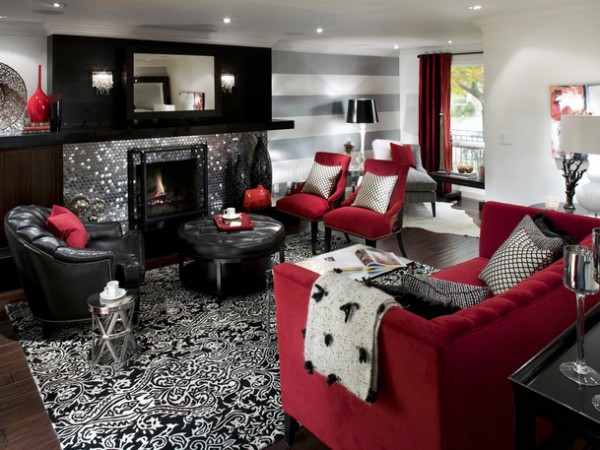Living Room Modern Living Room Black And Red Nice On In White Ideas Pinterest 1 Modern Living Room Black And Red