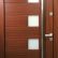 Modern Residential Front Doors Unique On Furniture Pertaining To Model 000 Walnut Wood Exterior Door W Frosted Glass 1