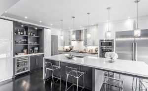 Modern White And Gray Kitchen