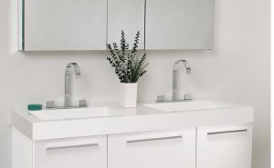 Modern White Bathroom Cabinets