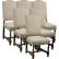 Interior Nailhead Dining Chairs Room Wonderful On Interior And 6 New Spanish Style Wood Frame Linen Fabric 26 Nailhead Dining Chairs Dining Room