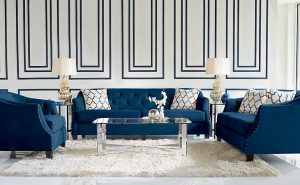 Navy Blue Furniture Living Room
