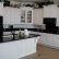 Off White Kitchen Black Appliances Brilliant On Intended Cabinets With Home Design Ideas 2