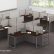 Office Cubical Simple On In Easy Cubicle Series 4 Person Cluster L 2