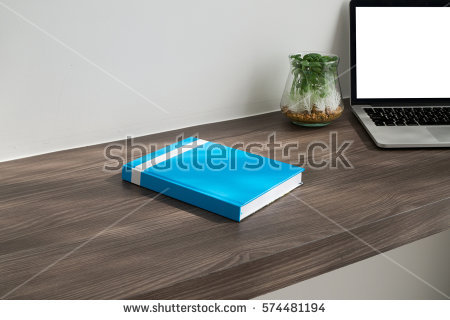 Office Office Desk Cover Imposing On With Blue Book Blank Stock Photo Royalty Free 25 Office Desk Cover