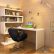 Office Desk With Bookshelf Simple On Regard To Modern Style KD02 White Tall Shelves J M Furniture 4