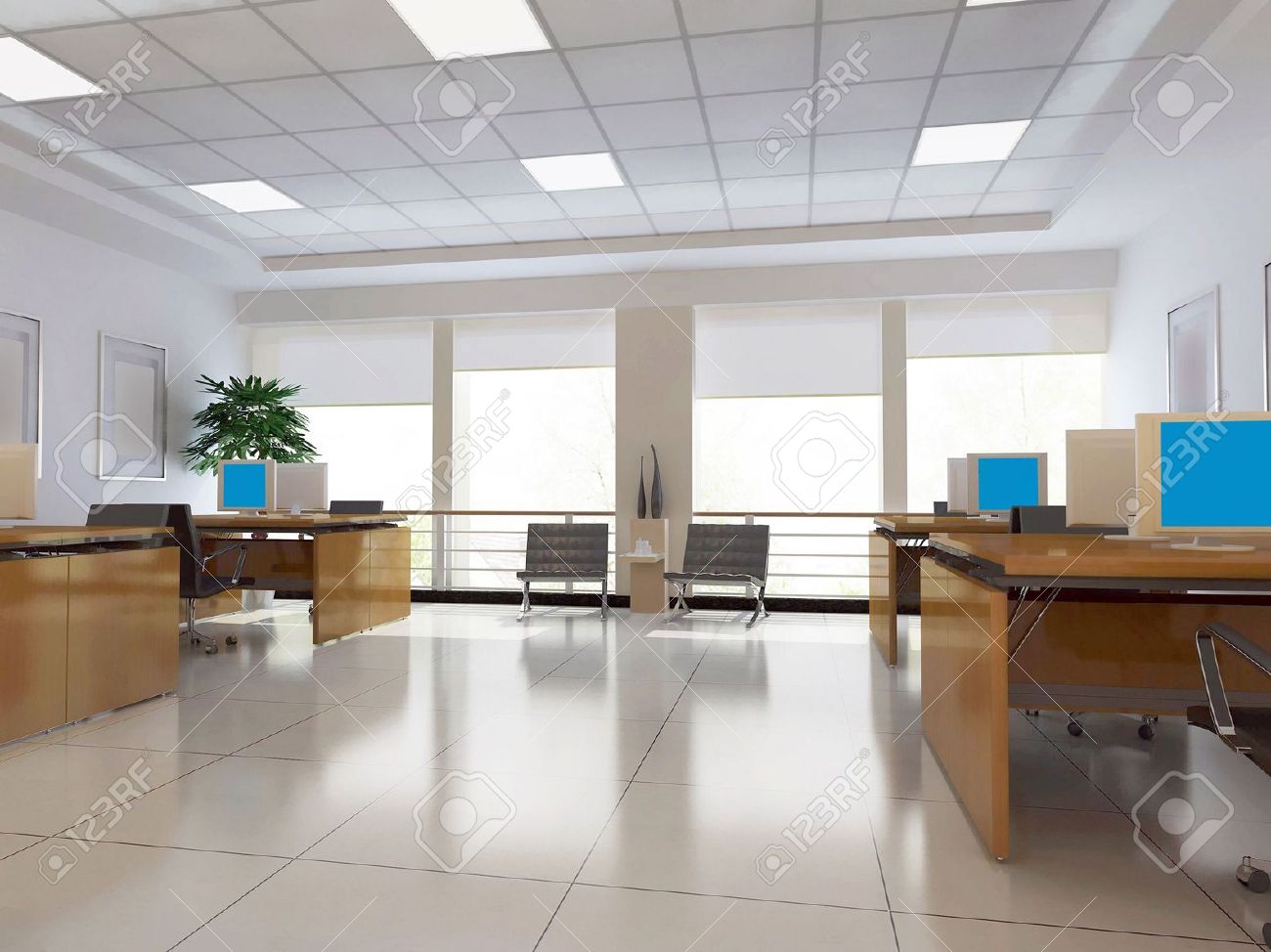 Office Office Room Modern On With Amazing Of Top An Nobody D Render Stock 5518 0 Office Room
