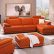 Orange Living Room Furniture Nice On Pertaining To Bright And Fresh 5