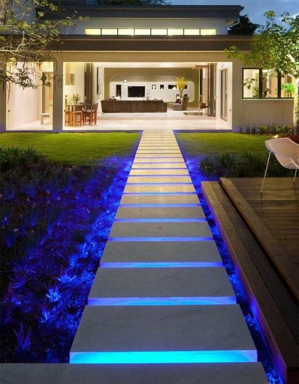 Interior Outdoor Led Lighting Ideas Stylish On Interior And Awesome Garden LED Lights Wooden 7 Outdoor Led Lighting Ideas