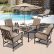 Outdoor Table And Chairs With Umbrella Creative On Other Within Amazon Com GHP Patio 5 Piece Chair BBQ Stove Fire Pit
