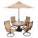 Outdoor Table With Umbrella Brilliant On Other For Hanover Furniture Monaco 5 Piece Dining Set
