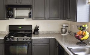 Painted Kitchen Cabinets Before And After Grey