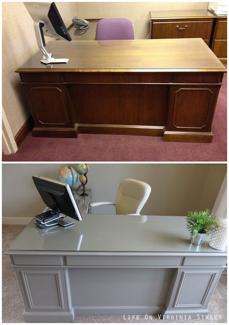 Furniture Painted Office Furniture Creative On With Regard To My Desk Makeover Is Complete Desks 0 Painted Office Furniture