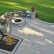 Paver Patio With Gas Fire Pit Simple On Floor Intended Outdoor Ideas Cleveland 3