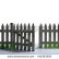 Picket Fence Gate Open Innovative On Home For Old Wooden Stock Illustration 441063505 5
