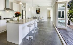 Polished Concrete Floor Kitchen