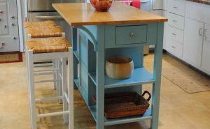 Portable Kitchen Island With Stools
