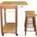 Kitchen Portable Kitchen Island With Stools Innovative On For Decorating Design Ideas Using Folding Solid Light Oak Wood 19 Portable Kitchen Island With Stools
